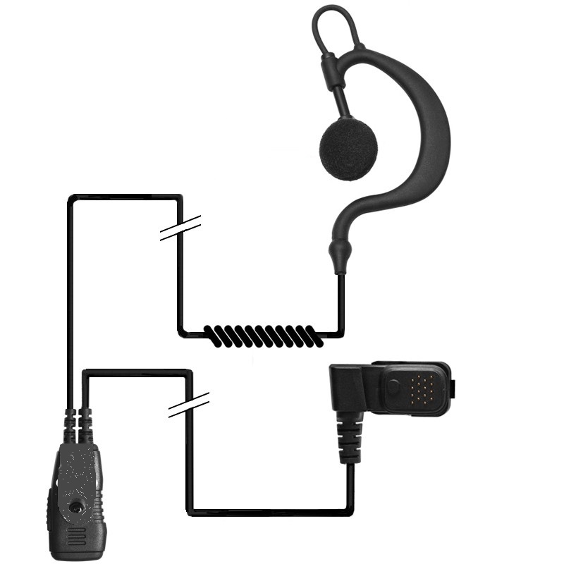 GNT Ear Hook Earpiece TPH700 - Integrated Microphone, Adjustable