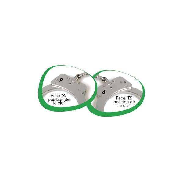 TCH 922 Leichte Kettenhandschellen - Aluminium/Stahl, Norm N.I.J 0307.01