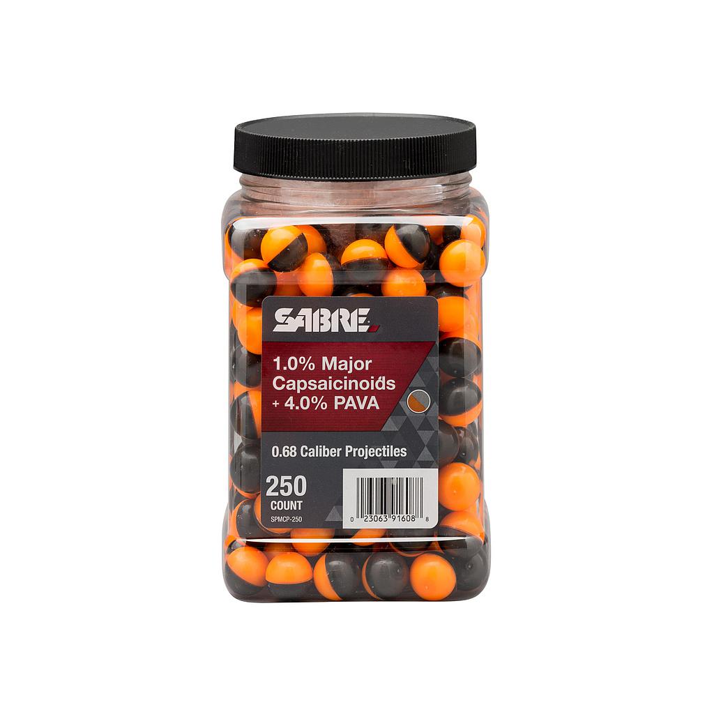 Pallini Calibro 0.68 per Pistola Sabre Red 100P - Ricariche Inerti e Attive 1.0%