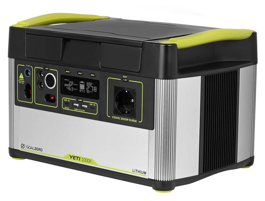 GoalZero Yeti 1000X - Portable Lithium Power Station 983Wh, 600W Fast Charging