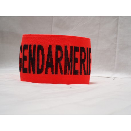 Dossard Orange Élastique Gendarmerie GNT - Identification Haute Visibilité