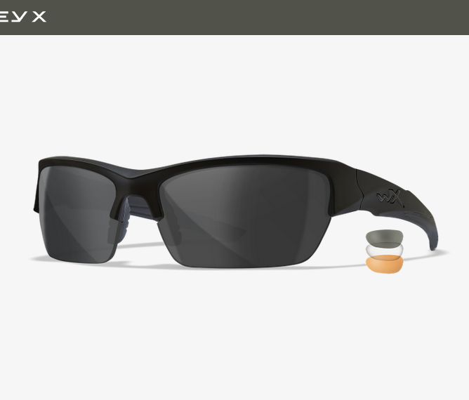 Lunettes Wiley X WX Valor - Protection Balistique MIL-PRF, Confort Antidérapant