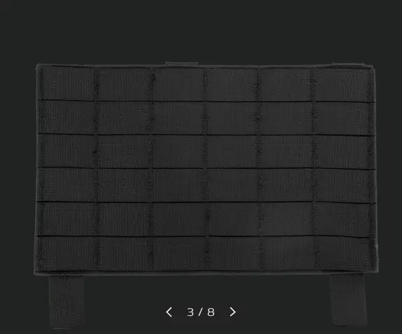 MOLLE Panel Snigel Front Panel 1.0 - Velcro Attachment, Flame-Retardant Fabric