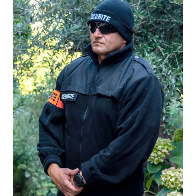 Blouson Polaire Sécurité Patrol Equipement - Flaps Rétractables Noir