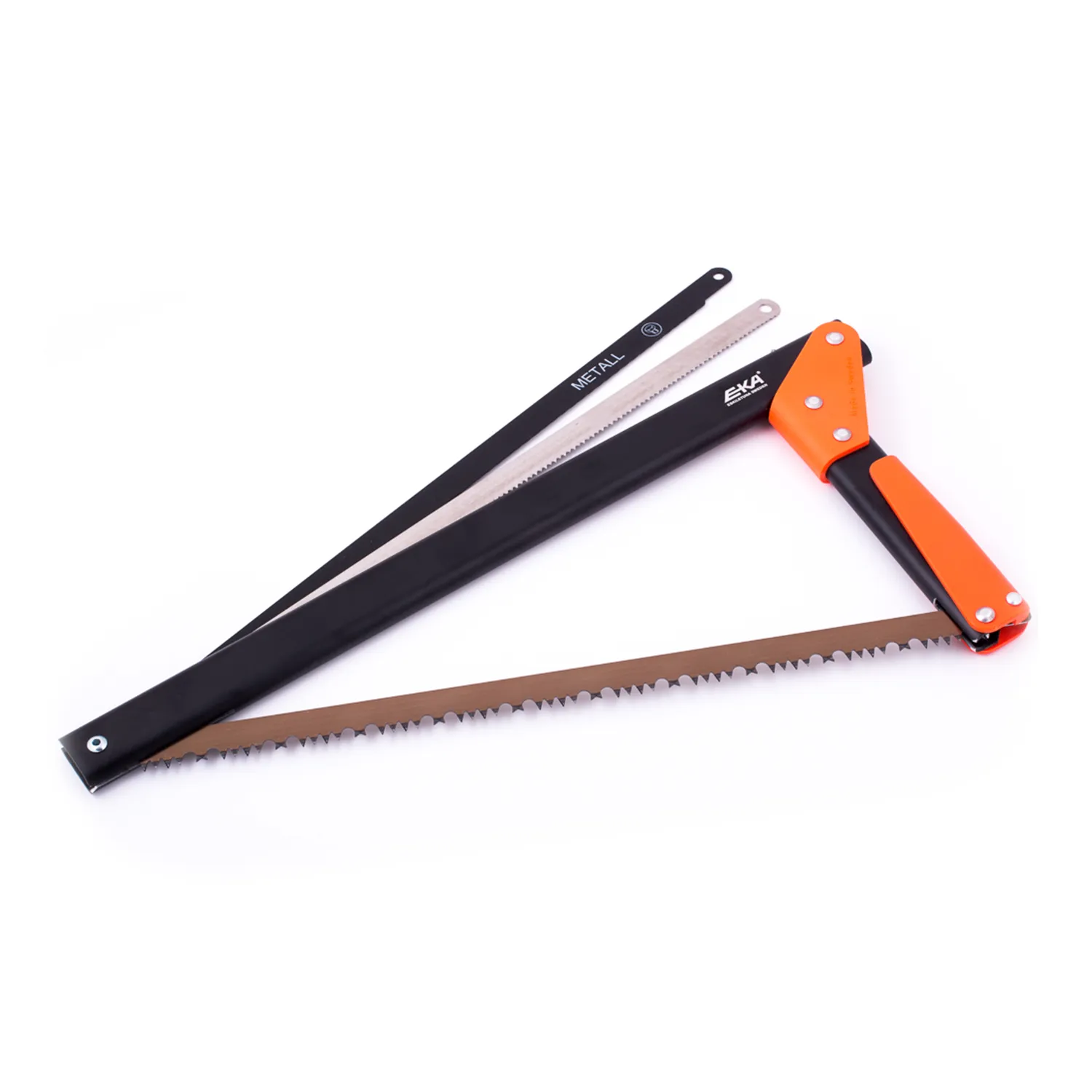 EKA 17" Orange Combination Saw - 3 Interchangeable Blades, Compact Folding