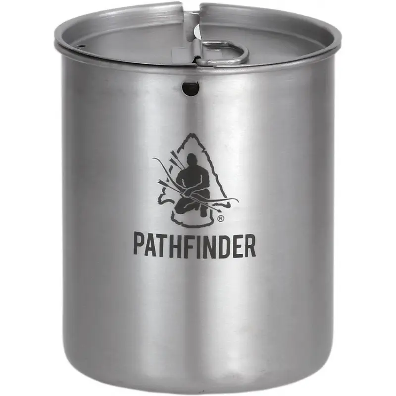 Tasse et Couvercle Pathfinder 70cl - Acier Inoxydable, Bivouac & Survie