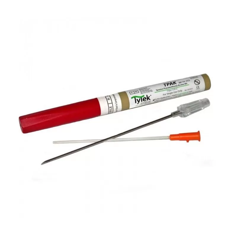 Aiguille de Décompression Thoracique TPAK Tytek 14G - Premiers Secours