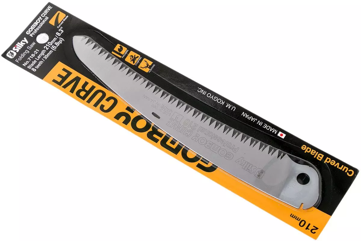 Silky Gomboy Curved - Lame de Scie de Rechange 21 cm, Grandes Dents, Japon