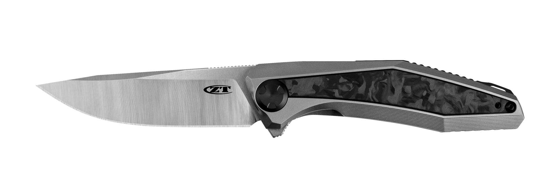 Zero Tolerance 0470 - Couteau Pliant Titane, Fibre de Carbone, CPM 20CV