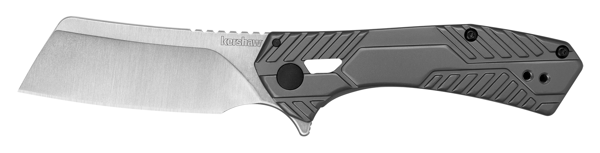 Kershaw Static 3445 Folding Knife - 8Cr13MoV Cleaver Blade, KVT, Premium EDC
