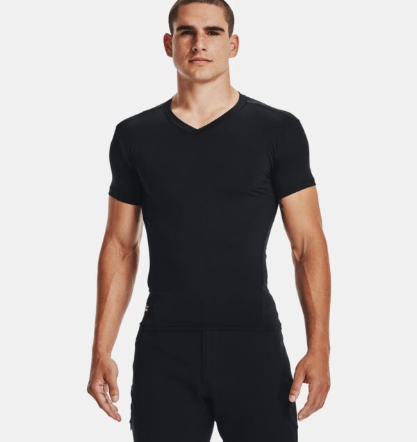 Tactical HeatGear Compression V-Neck T-Shirt – Image 5